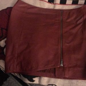 Leather skirt